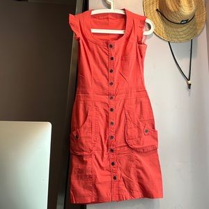 Beautiful color coral dress, amazing quality